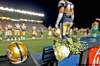 John Woods / The Canadian Press
A white rose was placed on the Blue Bombers'  bench to remember their fallen coach Richard Harris on Thursday.