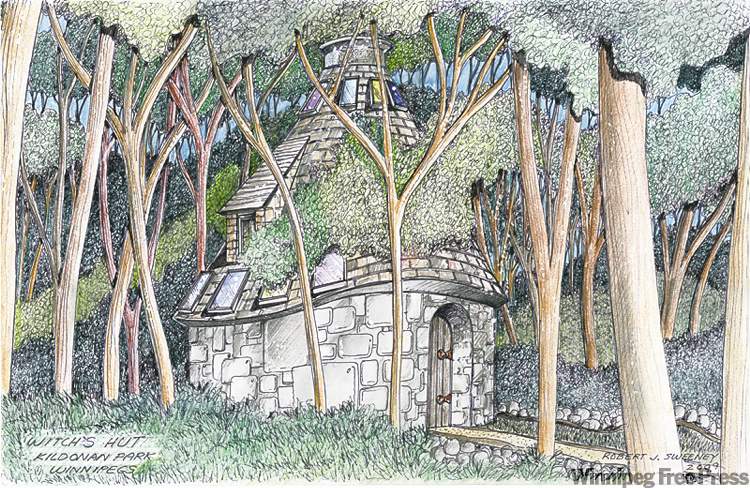 The prints, such as this one of the Witch’s Hut at Kildonan Park, will be shown in January at the Millennium Library.