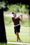 Winnipeg Free Press
BORIS MINKEVICH / WINNIPEG FREE PRESSFormer Winnipegger Dale Goehring whacks a shot at Niakwa.