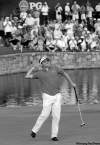 david phillip / the associated press
Keegan Bradley celebrates on the 18th green after winning a three-hole playoff against Jason Dufner at the PGA Championship golf tournament Sunday.