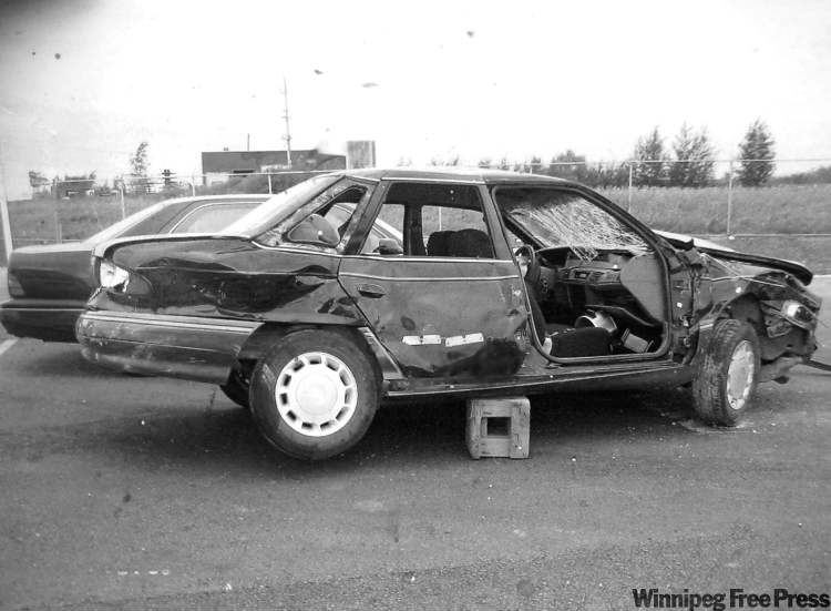 handout photos
A driver talking on a cellphone ran a stop sign and T-boned Marilyn and Jeff's sedan. Marilyn, who was sitting in the front passenger seat, is still dealing with brain damage sustained in the 2007 collision.