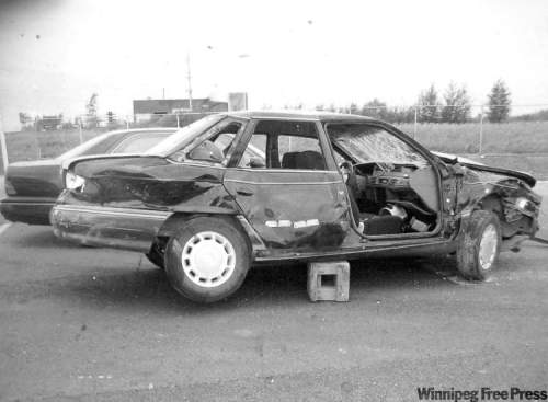 handout photos
A driver talking on a cellphone ran a stop sign and T-boned Marilyn and Jeff's sedan. Marilyn, who was sitting in the front passenger seat, is still dealing with brain damage sustained in the 2007 collision.