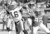 CP
Bombers quarterback Troy Kopp provided the biggest highlight of a dismal season when he led the Blue to a comeback win over Saskatchewan.