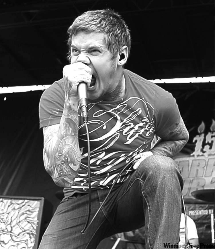 CNS Calgary Herald
CALGARY AB-August 12 2009- Vocalist Mike Hranica from Devil Wears Prada performs during Vans Warped tour on Wednesday August 12th 2009 at Race City Speedway in Calgary. (Dean Bicknell / Calgary Herald) For Entertainment story by Heath McCoy