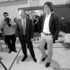 Phil Hossack / Winnipeg Free Press
Quebec Liberal MP Justin Trudeau helps Liberal Leader Jon Gerrard launch the party's election campaign Wednesday.