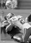 Buck used as tackling dummy