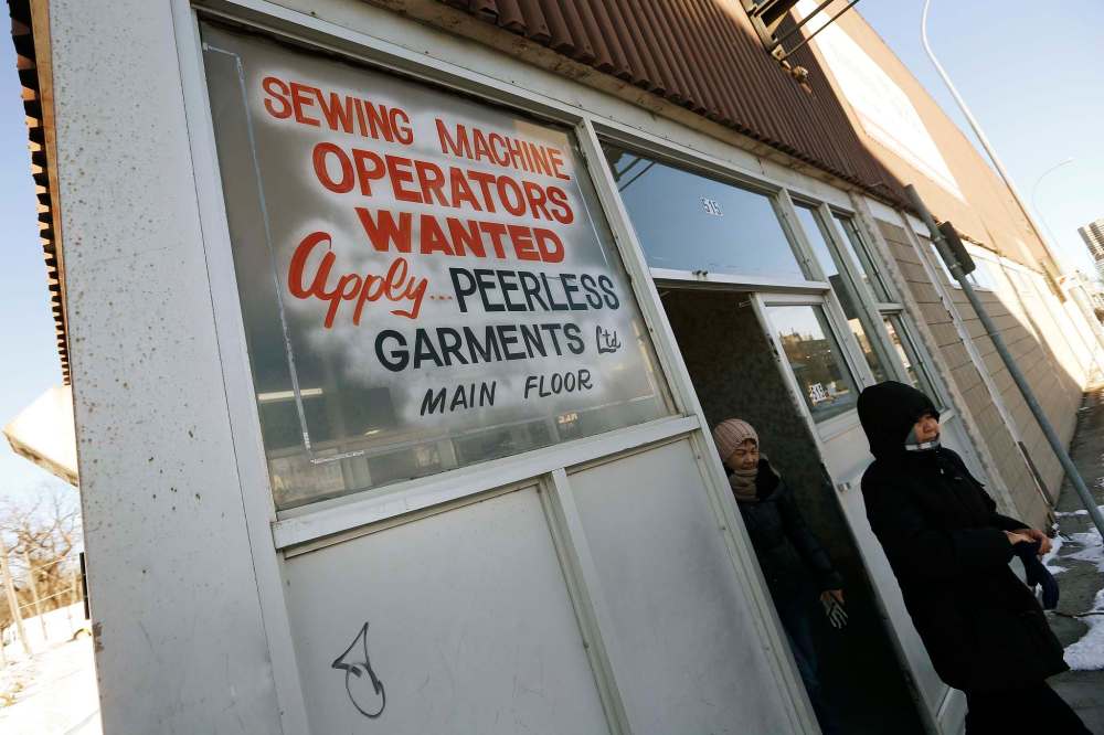 JOHN WOODS / WINNIPEG FREE PRESS On Monday, February 29, 2016 Albert El Tassi, owner of Peerless Garments, says they need more sewing machine operators and will be approaching the two senior levels of government seeking help in staging a recruitment drive in Mexico. Peerless manufactures parkas, rainwear and other specialty outwear for the military and police.