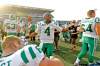 TREVOR HAGAN / WINNIPEG FREE PRESS archivesRoughriders QB Darian Durant gives back to heckling Winnipeg fans Sunday in the fourth quarter.