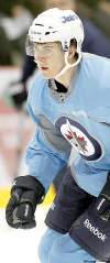 John Woods / The Canadian Press
‘That’s a big thing for me, to show I can play against older guys and battle through the tough trenches of the NHL’ — Jets draft pick Mark Scheifele