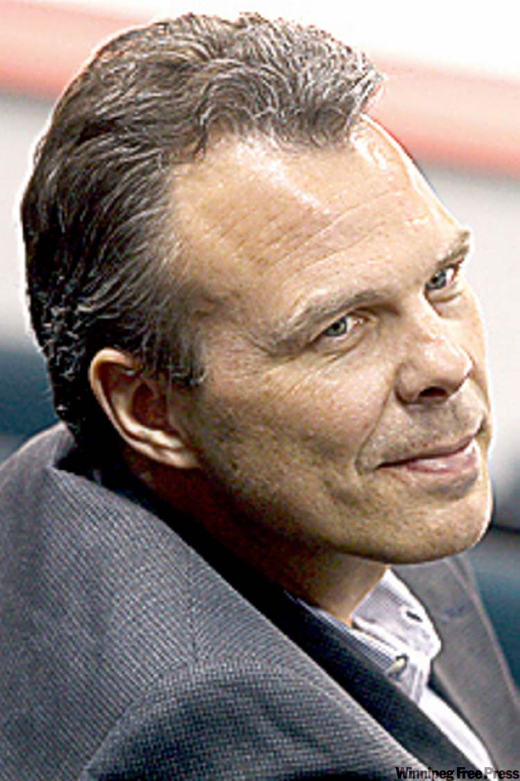 JOE BRYKSA / WINNIPEG FREE PRESS
‘At this stage of it, you’re not going to hear us complain about one thing’ — Jets GM Kevin Cheveldayoff