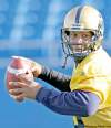 JOE BRYKSA / WINNIPEG FREE PRESS archivesQB Michael Bishop gets call from Bombers.