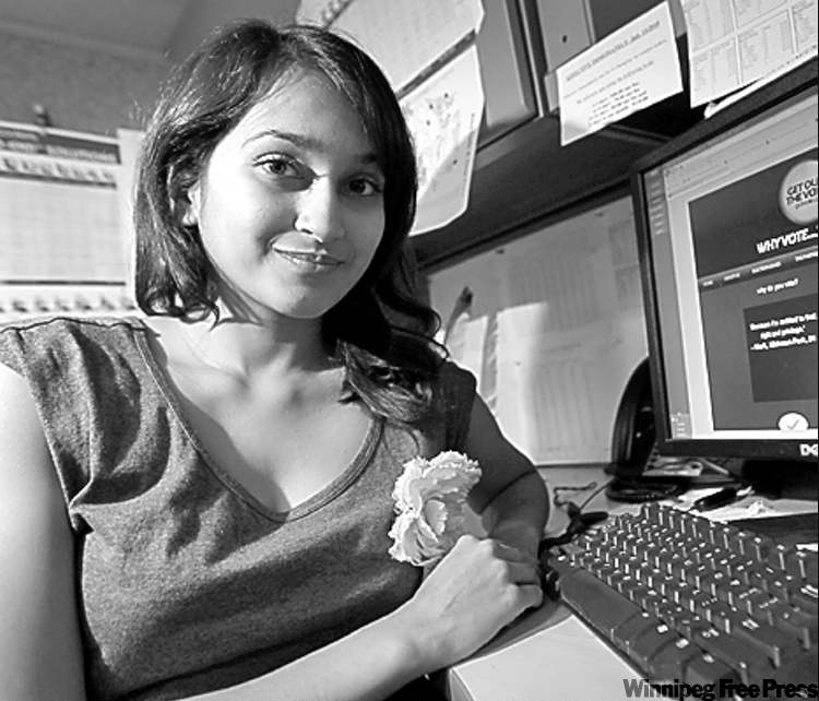 Trevor Hagan / Winnipeg Free Press
Sim Pannu, 24, created a voting website.