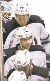Joe Bryksa / Winnipeg Free Press archives
Blake Wheeler, Jim Slater and Nik Antropov (from top) are beaten men and look it after an embarrassing loss to the Coyotes in Phoenix Saturday night.