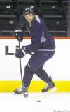 Trevor Hagan / Winnipeg Free Press
Winnipeg Jets captain Andrew Ladd shoots a pass Sunday in an optional skate at the MTS Centre. He says it's crucial to turn around the losing streak quickly so frustration doesn't build.