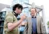 CP
Director  Don McKellar, left, and actor Bob Martin  work on  the set  of Michael:  Tuesdays  and Thursdays.