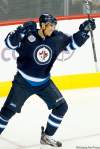 John Woods / Winnipeg Free Press
Winnipeg Jets forward Evander Kane celebrates his goal against the Carolina Hurricanes at the MTS Centre on Saturday. Rumours he wants to be traded are false, his agent says.