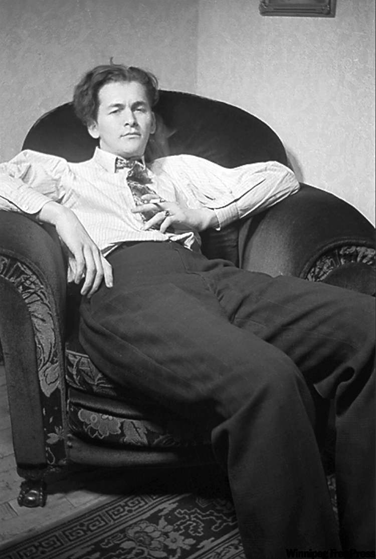 Nick Yudell in an armchair, 1941.