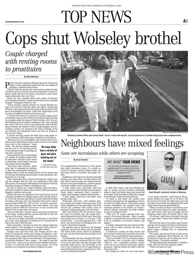 The arrest and subsequent trial of 'Sinful Sydnee' drew plenty of media attention, but a former employee has her own insider's perspective on the business on Stiles Street.
