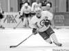 JOE BRYKSA / WINNIPEG FREE PRESS 
Defenceman Mark Flood practises with his Winnipeg Jets teammates Monday at the MTS Iceplex.