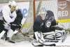 WAYNE GLOWACKI / WINNIPEG FREE PRESS 
Winnipeg Jets goalie Chris Mason puts the paddle down during practice at the MTS Iceplex Tuesday.