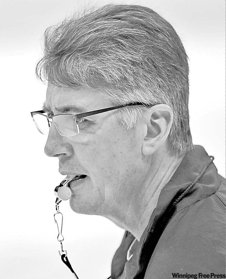 JOE BRYKSA / WINNIPEG FREE PRESS
Claude Noel at Monday�s workout.