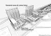 artist�s drawingTwo apartment towers and hundreds of townhouse units are to be built on the site of the former Fort Rouge Yards.