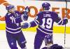Postmedia (Darren Calabrese/Nati
Darren Calabrese / postmedia news
Toronto�s Phil Kessel (left) and Joffrey Lupul celebrate Kessel�s first-period goal Thursday.