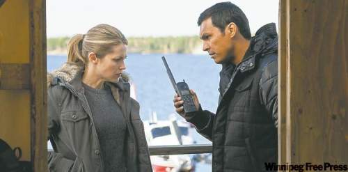 Postmedia
Pascale Hutton (left) and Adam Beach in Arctic Air.