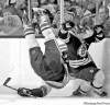 CP
Michael Dwyer / the associated press
Boston�s Brad Marchand (right) went low to upend Vancouver�s Sami Salo on Saturday.
