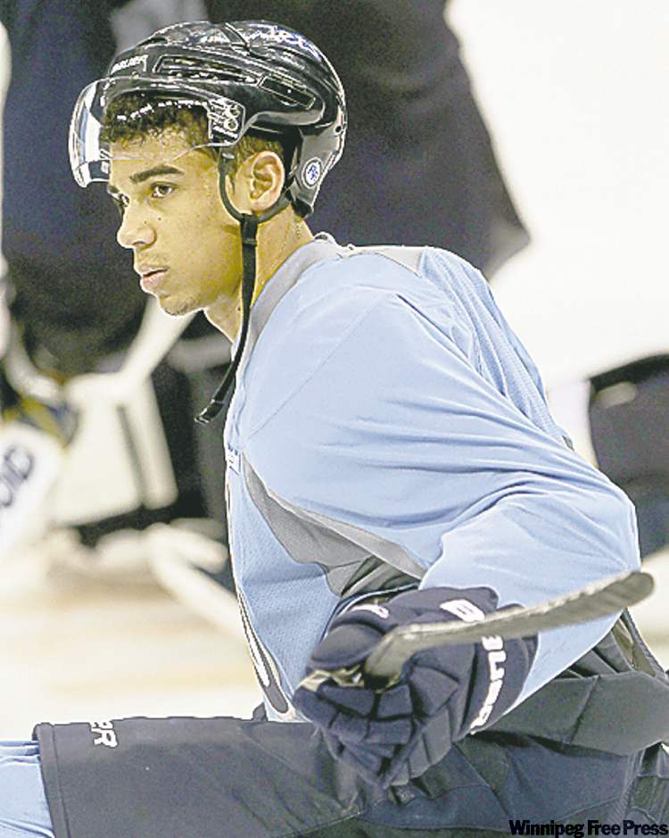 JOE BRYKSA / WINNIPEG FREE PRESS archives
Evander Kane was benched for portions of the first and second periods Tuesday.