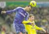 CP
Sang Tan / The Associated PressNorwich City�s Grant Holt (right), competes with Chelsea�s Jose Bosingwa during their English Premier League draw Saturday.