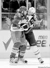 Tribune Media MCT
Errol Anderson / mcclatchey news service
Chris Thorburn (22) scrapped twice with Mike Rupp of the Rangers on Tuesday.