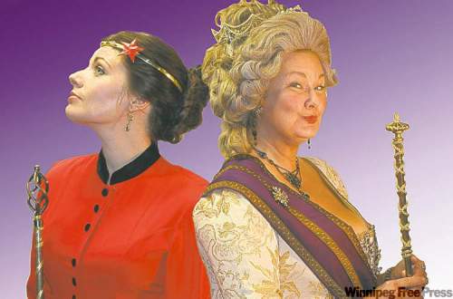 PAUL WARKETIN
Jennifer Gottwald (left) as Annajanska and Rhonda Kennedy Rogers as Catherine.