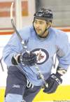 JOE BRYKSA / WINNIPEG FREE PRESS archives
Jets blue-liner Dustin Byfuglien will have his ice time carefully monitored tonight after more than a month on the shelf.