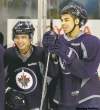 WAYNE GLOWACKI / WINNIPEG FREE PRESS ARCHIVES
The Jets will be all smiles if forwards Tim Stapleton (left) and Evander Kane return to the lineup for tonight�s tilt against the Maple Leafs.
