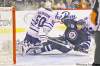 WINNIPEG FREE PRESS
John Woods / Winnipeg Free Press 
Jets forward Blake Wheeler crashes into Toronto Maple Leafs goaltender Jonas Gustavsson during second-period NHL action at the MTS Centre Tuesday night.