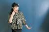 Joe Bryksa / Winnipeg Free Press
Cheryl Scott shows off Abigail Mickelthwate's leopard swing jacket.