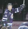 Winnipeg Jets' Blake Wheeler was named the NHL's second star of the week  after notching eight points  (a goal and seven assists) in the past four games.