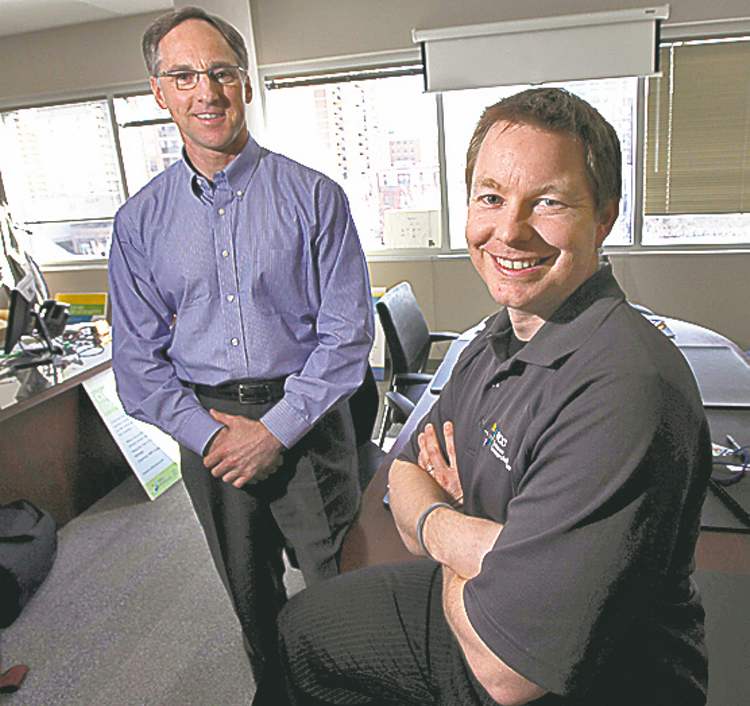 PHIL HOSSACK / WINNIPEG FREE PRESS
BCC�s Ed Richmond (left) and Marshall Ring.