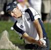 CHRIS O'MEARA / THE ASSOCIATED PRESS
Jim Furyk hits from the sand trap on the 17th hole at the Transitions golf tournament Saturday. He's trying to bounce back from a tough season.