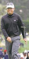 Tribune Media MCT
FULL CLOSE CUT CLOSECUT - Charlie Wi reacts to a missed birdie putt on the third green at Pebble Beach Golf Links during the final round of the 2012 AT&T Pebble Beach National Pro-Am Golf Championship in Pebble Beach, California, on Sunday, February 12, 2012. (Nhat V. Meyer/San Jose Mercury News/MCT)