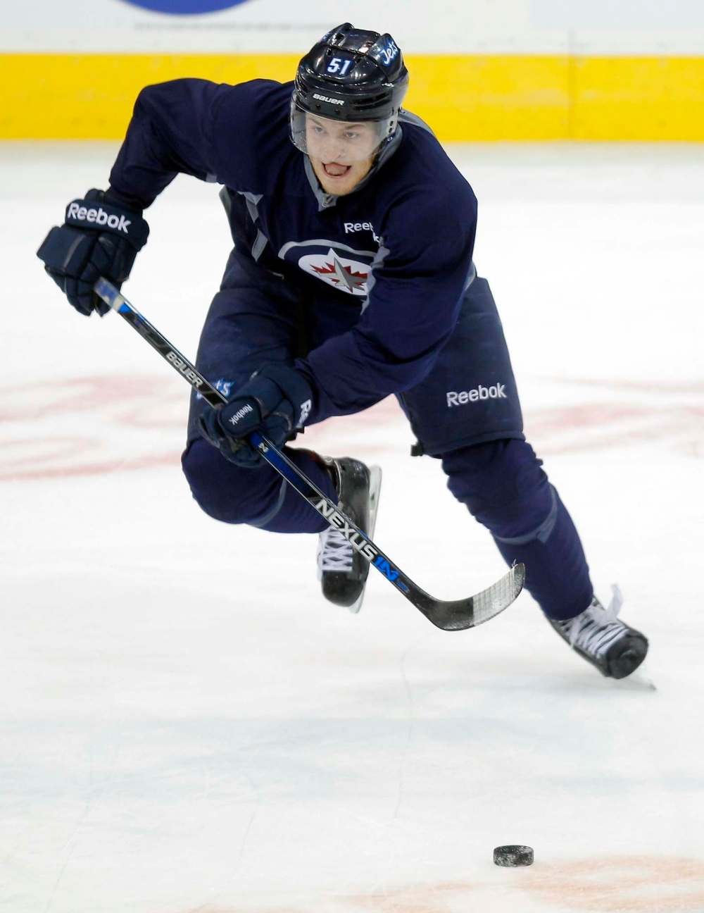 Boris Minkevich / Winnipeg Free Press files
As with Jacob Trouba, Andrew Copp cut his teeth at the University of Michigan. Unlike Trouba, Copp is pumped about playing his first pro game at Joe Louis Arena.