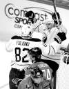 CP
Nick Wass / the associated press
Buffalo�s Drew Stafford (21) celebrates his goal with teammate Marcus Foligno as Capitals defenceman John Carlson looks on Tuesday night in Washington.