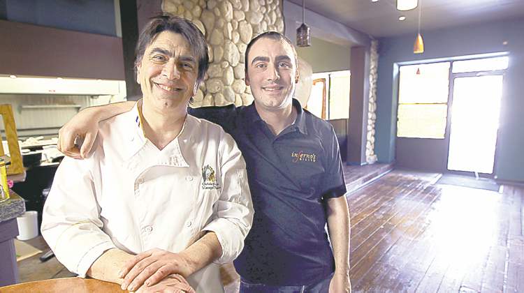 In Ferno's is opening a second location on Academy Road, co-owned by father Fern Kirouac (left) and his son Chris.