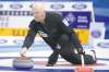 Georgios Kefalas / the associated press / keystone
Canada skip Glenn Howard delivers a stone during a round-robin game against France at the world men's curling championship in Basel, Switzerland, Saturday.