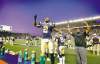Jovon Johnson (2) responds  to the fans as the Bombers  beat the Edmonton Eskimos  August 5, 2011.