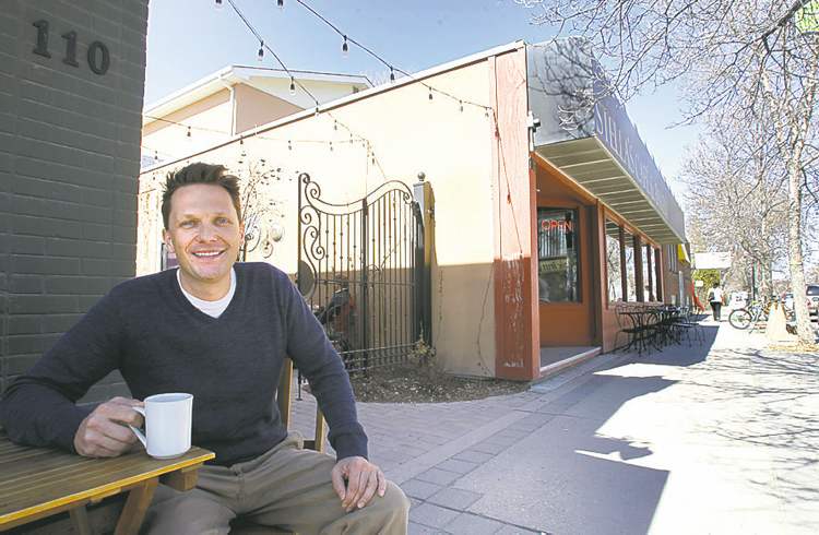 Stella's Café and Bakery owner Tore Sohlberg; Yiho Park, owner of Yiho Sushi Café, with fiancée Debbie Mun; Leah McCormick, owner of global clothing store Brave New World; Tomas Sohlberg in front of his Boon Burger Café.
