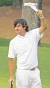 CP
Bubba Watson�s recovery shot on the second playoff hole, hooking it around trees and the gallery to the middle of a green he couldn�t see, likely surpasses Oosthuizen�s albatross as the shot of the tournament.