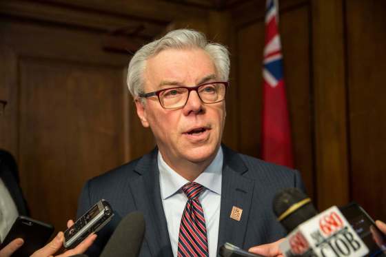 MIKE DEAL / WINNIPEG FREE PRESS Premier Greg Selinger announces the NDP's fiscal outlook during a media lockup at the Manitoba Legislature Tuesday afternoon. 160308 - Tuesday, March 08, 2016