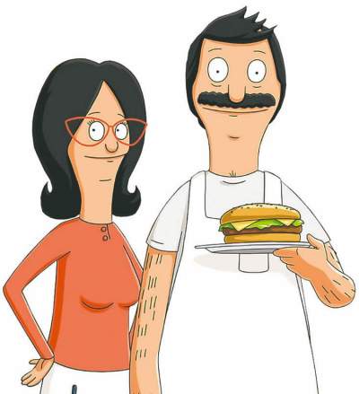 CP
In this TV publicity image released by Fox, Linda Belcher, left, voiced by John Roberts, and Bob Belcher, voiced by H. Jon Benjamin are shown in a scene from the animated series, 
